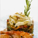 Ensalada templada de verduritas de temporada estofadas con lascas de bacalao confitado - Comei Bebei - jornadas bacalao-2